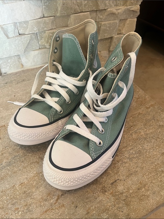 Converse Shoes - Converse High-Top Sneakers Green with White Trim